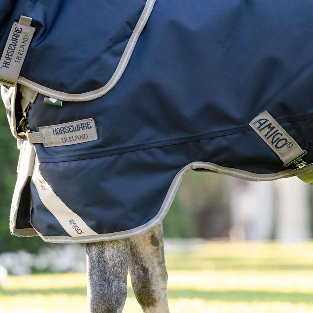 Amigo Turnout 1200D Plus Pony 0g Navy/Titanium Grey/Silver