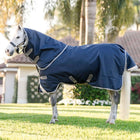 Amigo Turnout 1200D Plus Pony 50g Navy/Titanium Grey/Silver