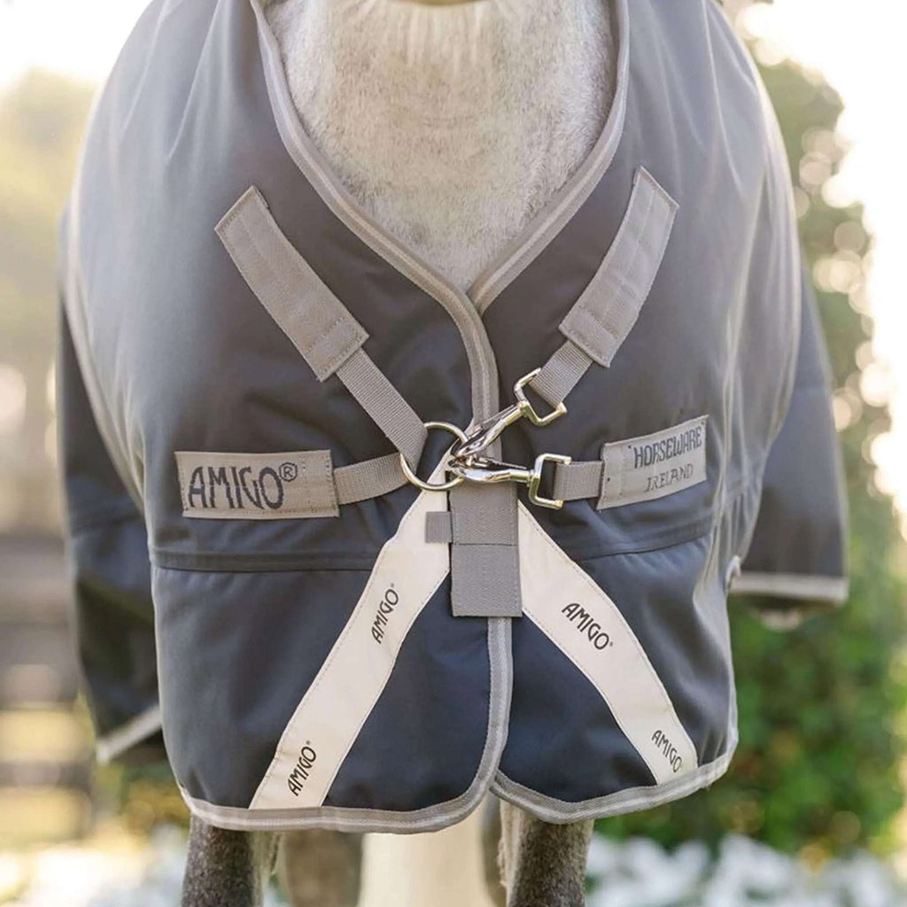 Amigo Turnout 1200D Plus Pony 0g Navy/Titanium Grey/Silver