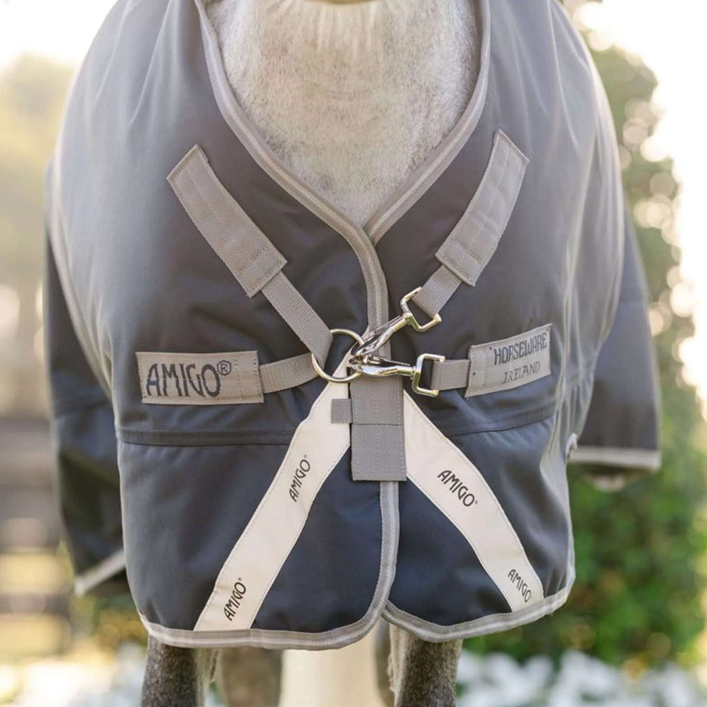 Amigo Turnout 1200D Pony 0g Navy/Titanium Grey/Silver