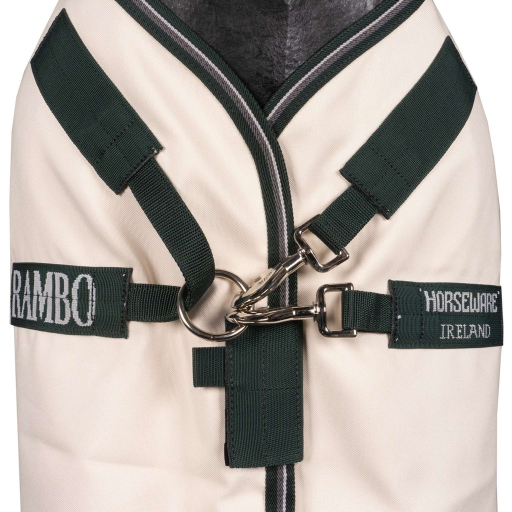 Rambo Hoody Pony Chalk/Hunter Green/Silver