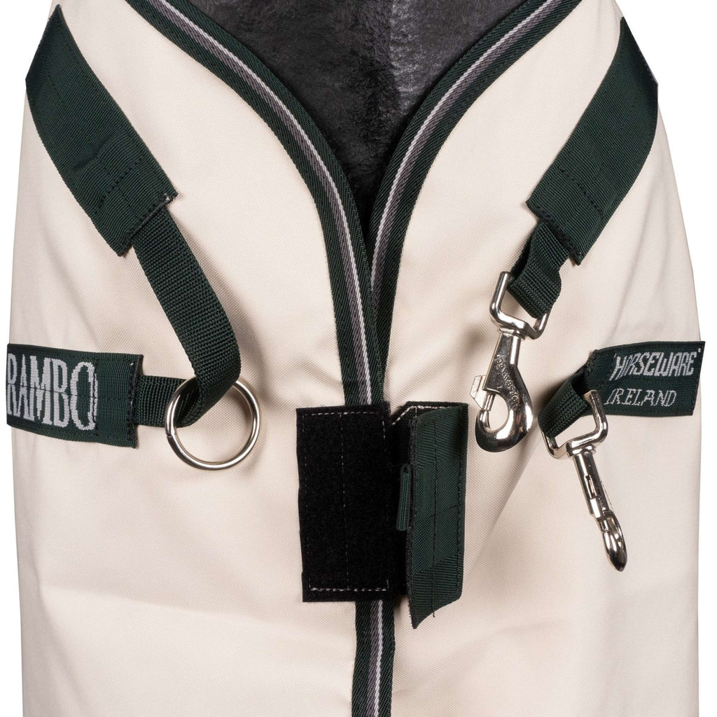 Rambo Hoody Pony Chalk/Hunter Green/Silver