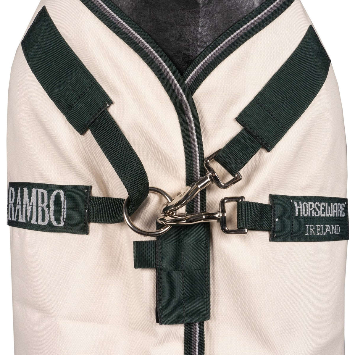 Rambo Hoody Chalk/Hunter Green/Silver