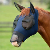 WeatherBeeta Vliegenmasker ComFiTec Luxe Bug Eye Saver met Oren en Neus Navy/Zwart