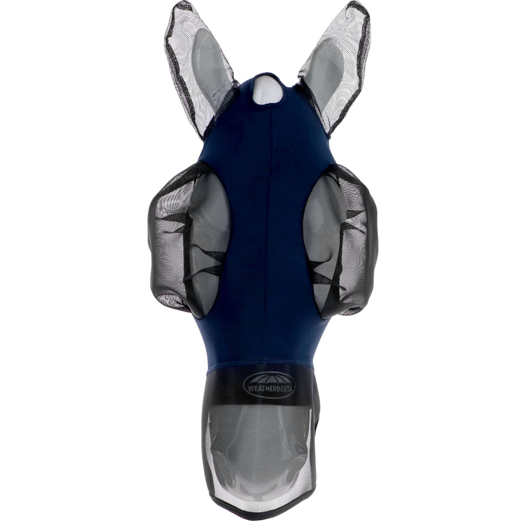 WeatherBeeta Vliegenmasker ComFiTec Luxe Bug Eye Saver met Oren en Neus Navy/Zwart