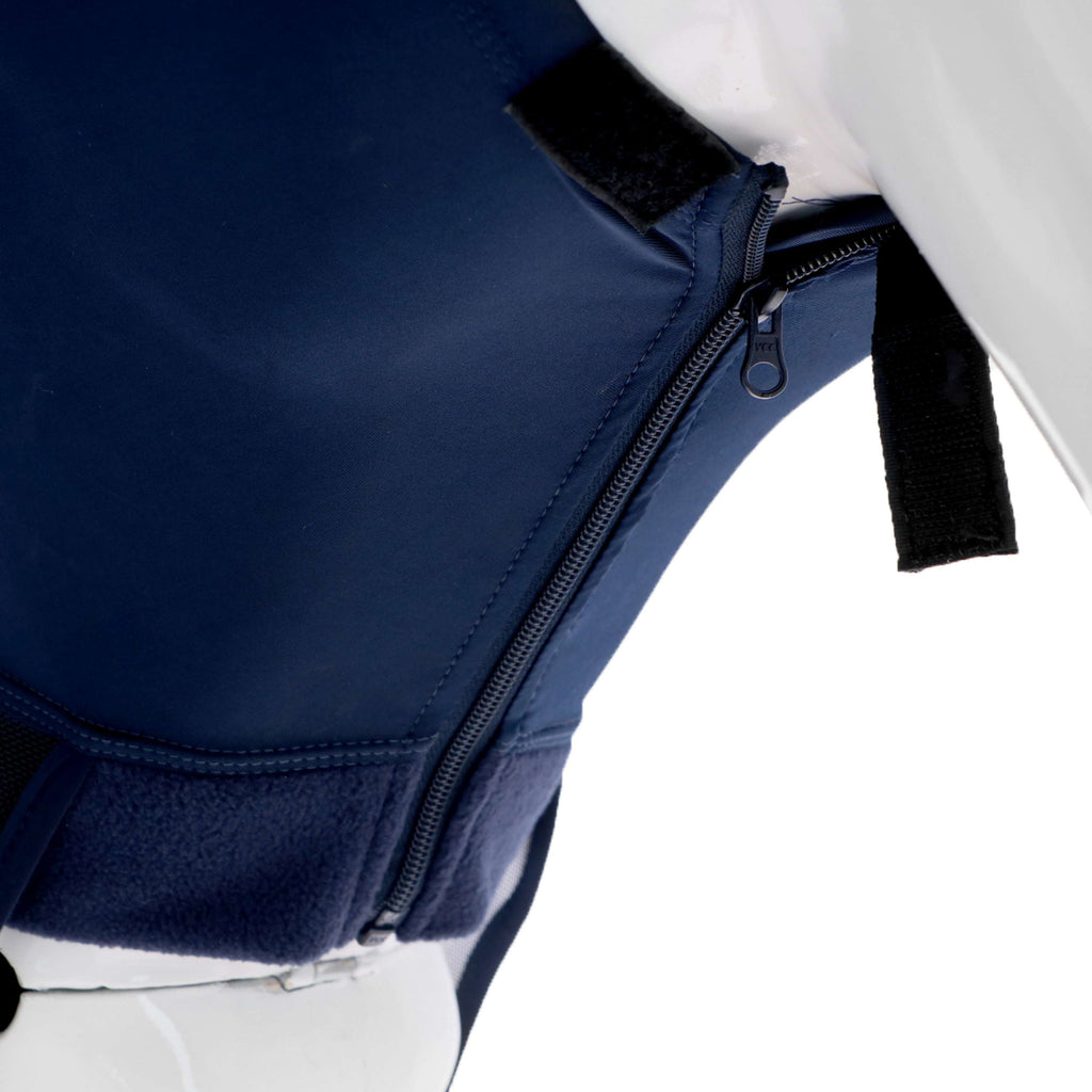 WeatherBeeta Vliegenmasker ComFiTec Luxe Bug Eye Saver met Oren en Neus Navy/Zwart
