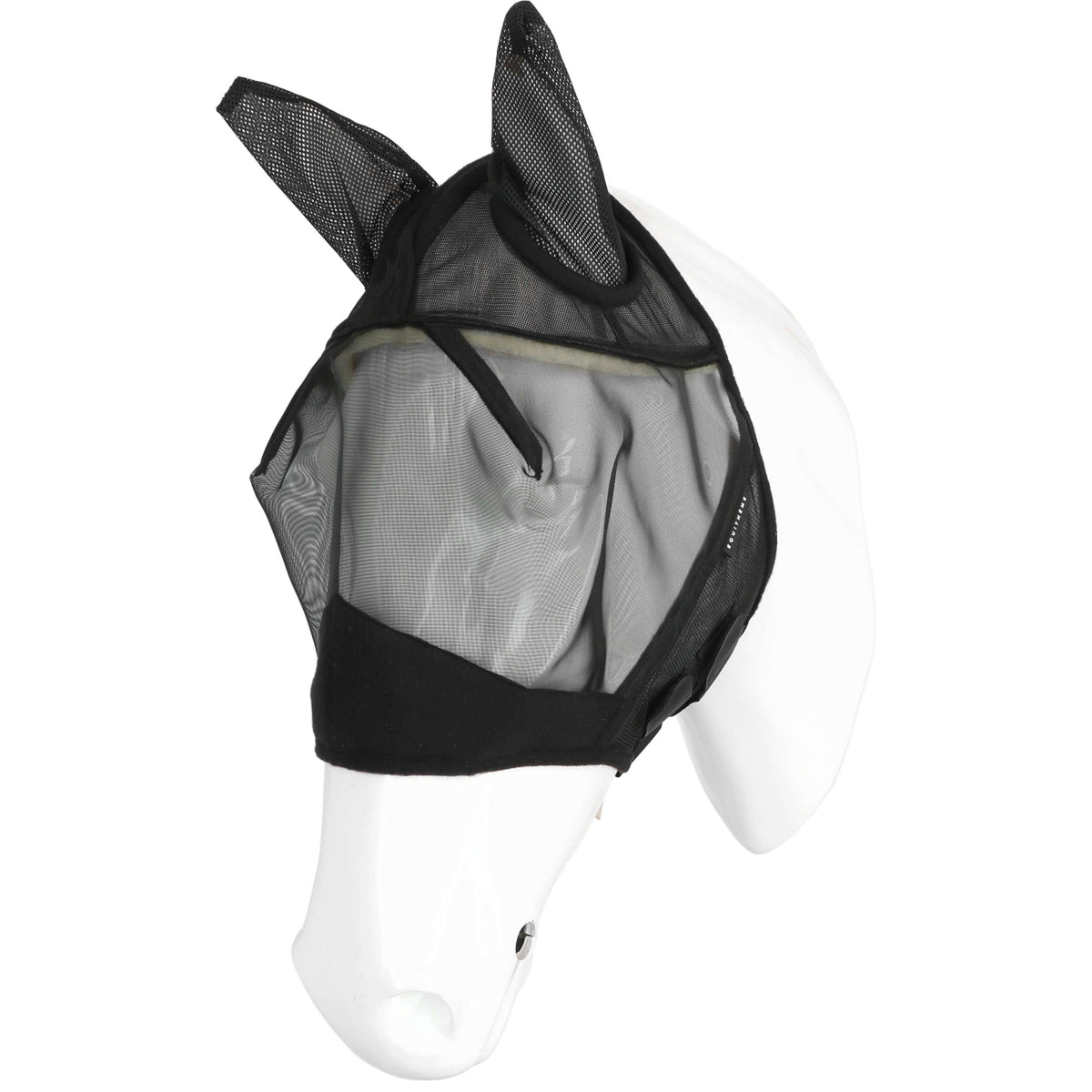 EQUITHÈME Vliegenmasker Supercut met UV-Bescherming Zwart