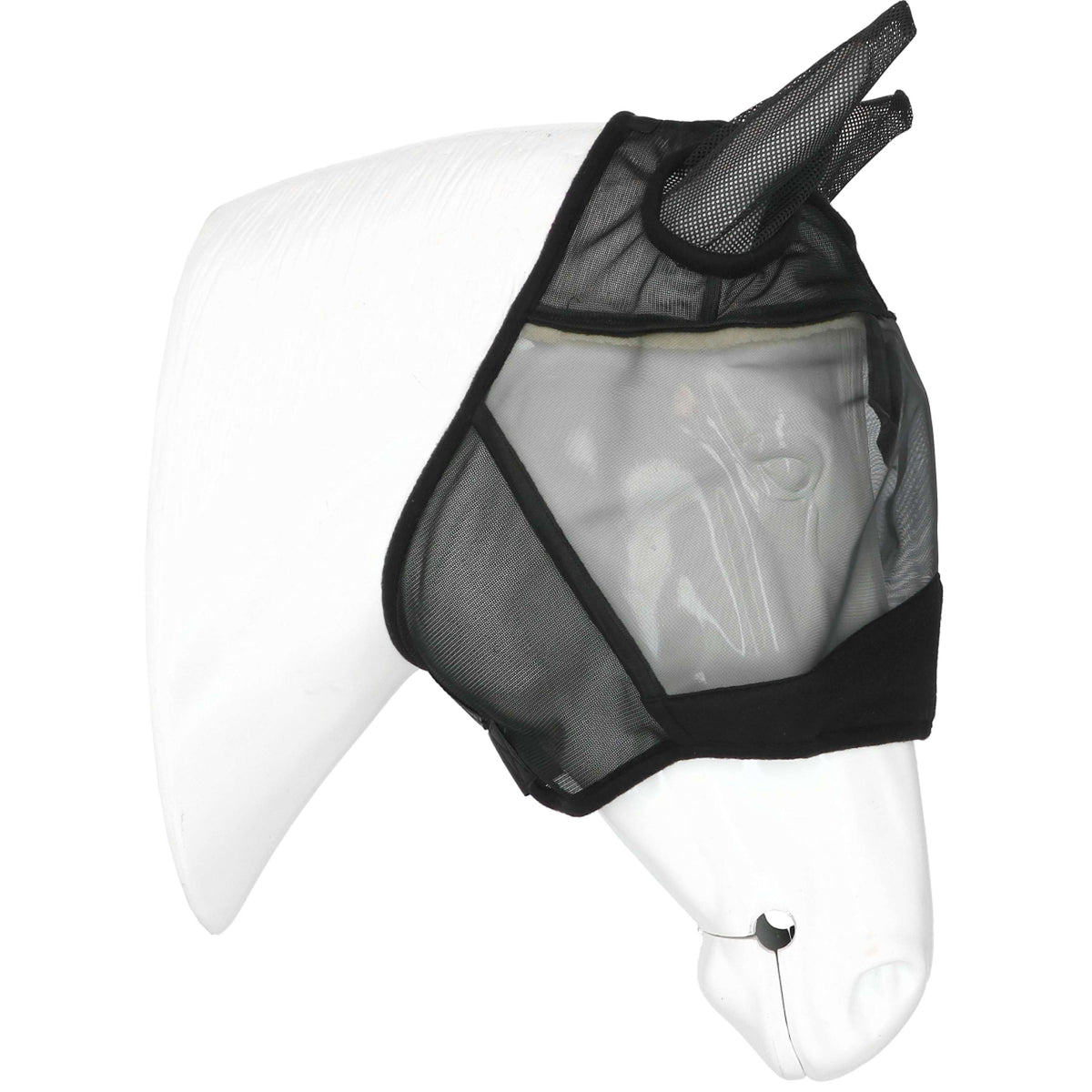 EQUITHÈME Vliegenmasker Supercut met UV-Bescherming Zwart