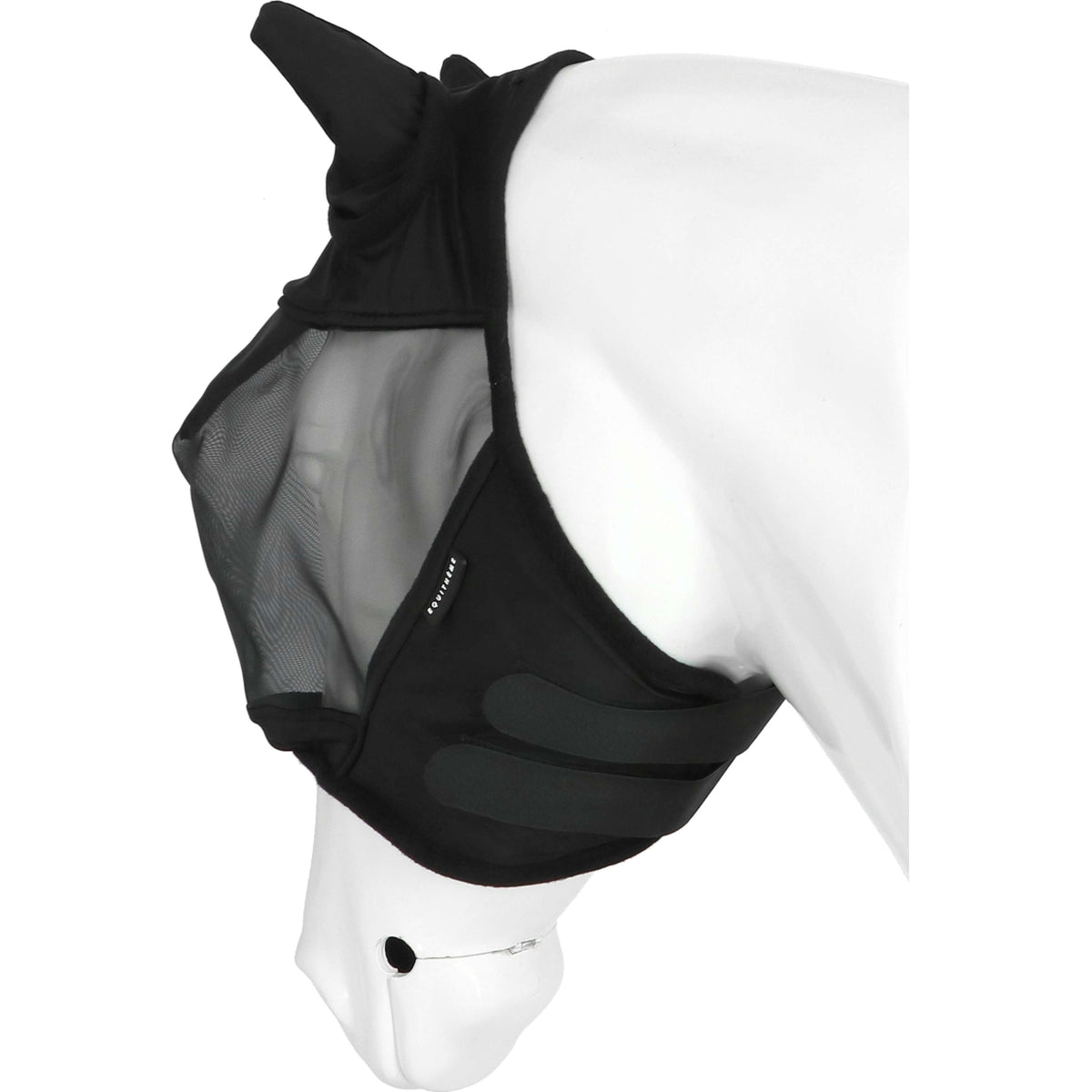 EQUITHÈME Vliegenmasker Doux met UV-Bescherming Zwart