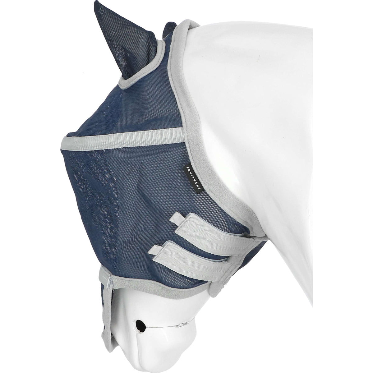 EQUITHÈME Vliegenmasker Hoop met UV-Bescherming Navy