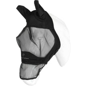EQUITHÈME Vliegenmasker Mesh UV Protection Met Neusnetje Zwart