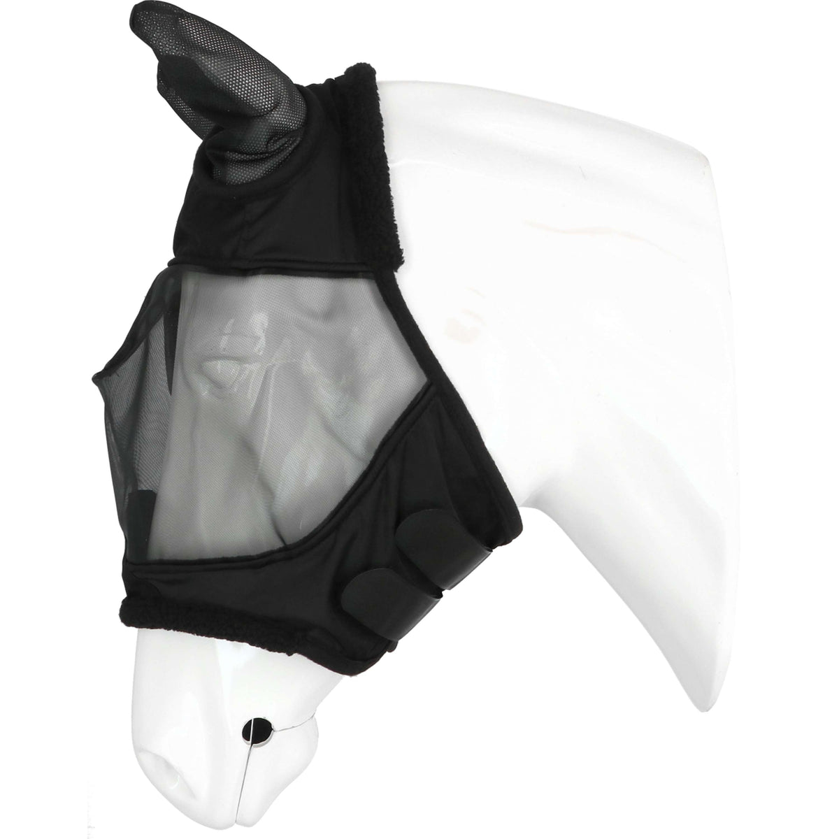 EQUITHÈME Vliegenmasker Teddy UV Protection Zwart