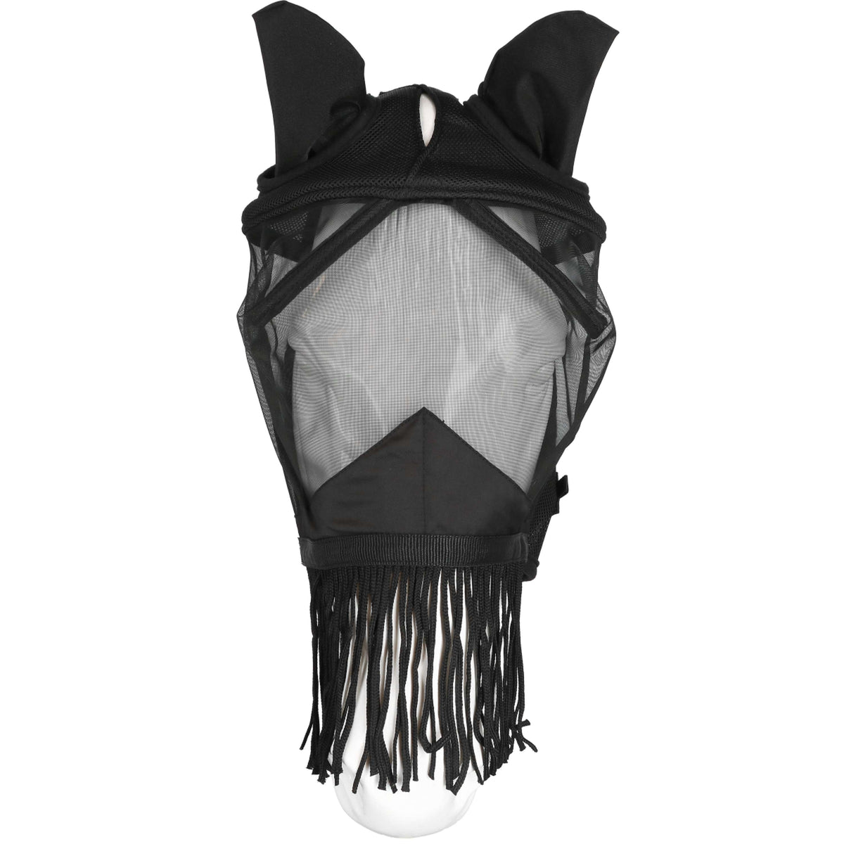 EQUITHÈME Vliegenmasker Franges met UV-Bescherming Zwart