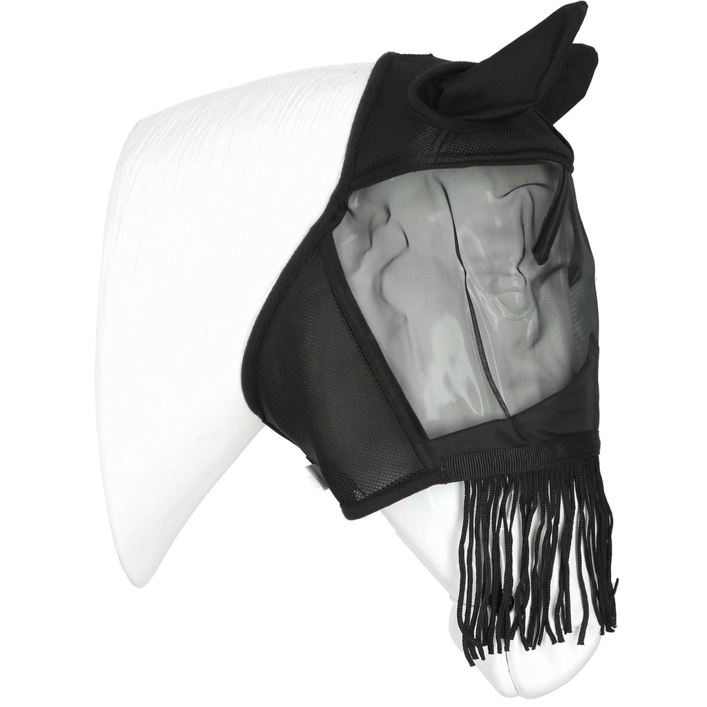 EQUITHÈME Vliegenmasker Franges met UV-Bescherming Zwart