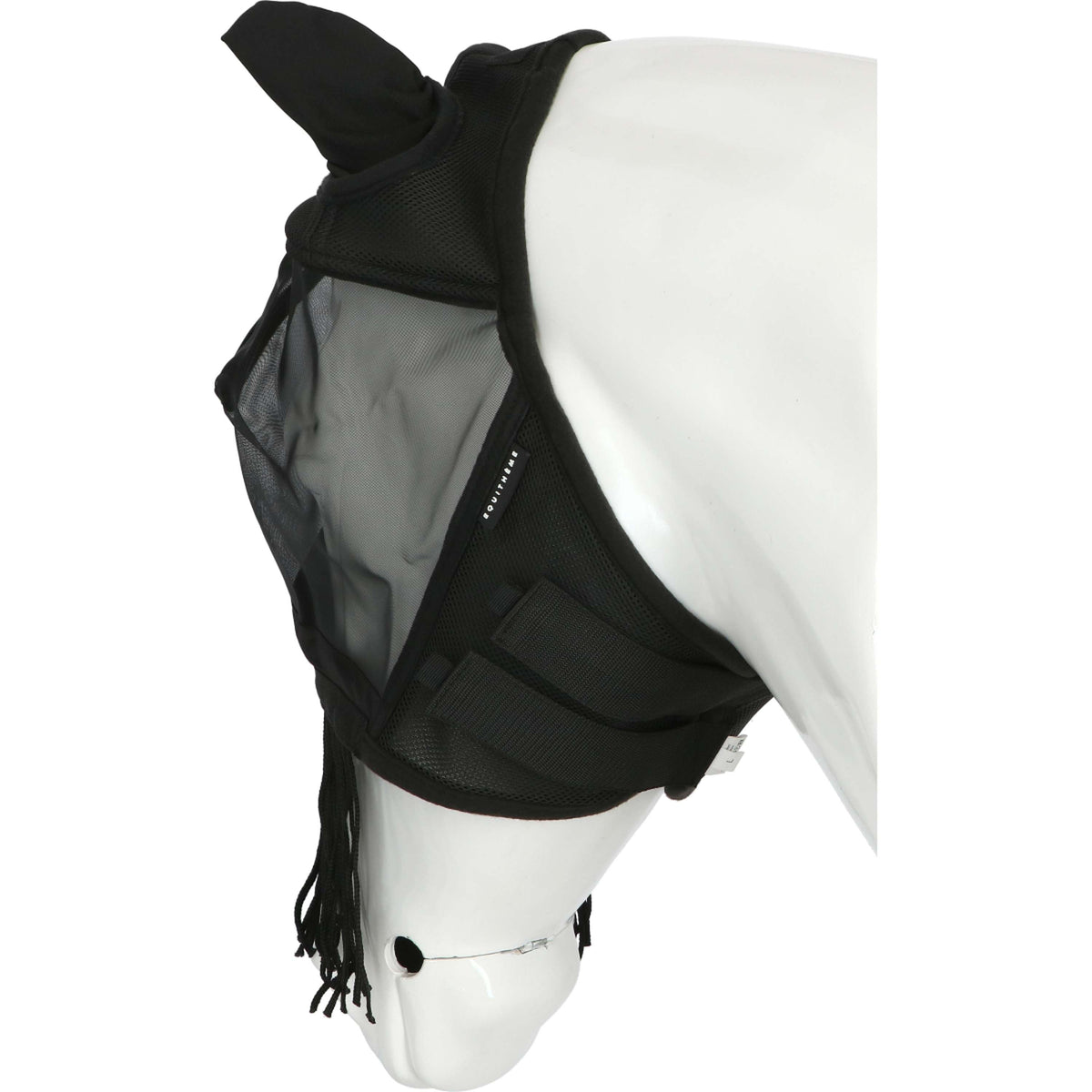 EQUITHÈME Vliegenmasker Franges met UV-Bescherming Zwart