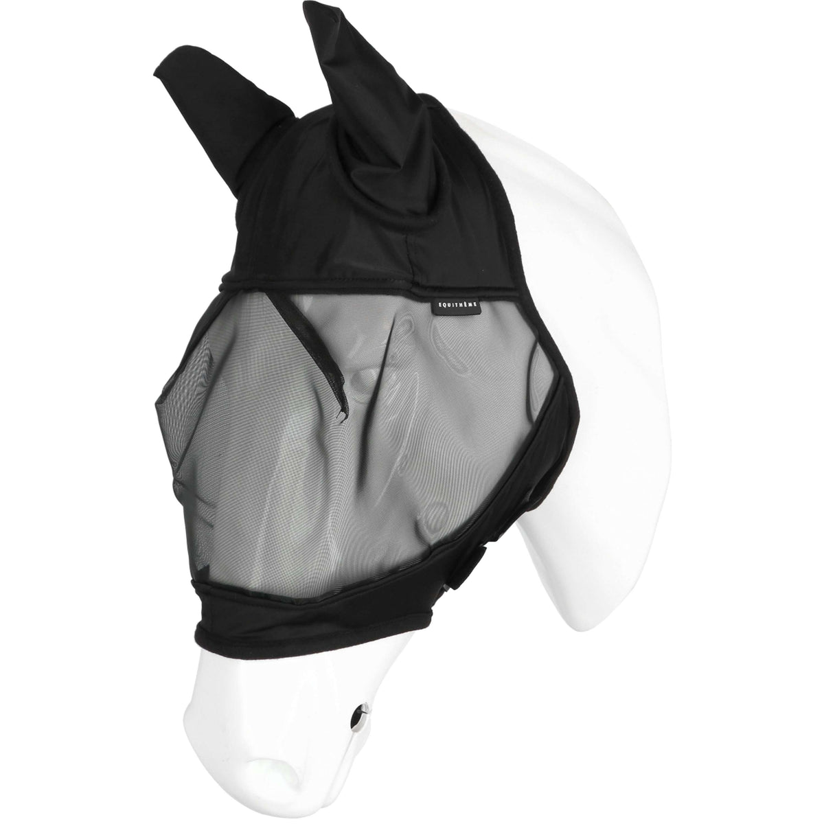 EQUITHÈME Vliegenmasker Soft met UV-Bescherming Zwart