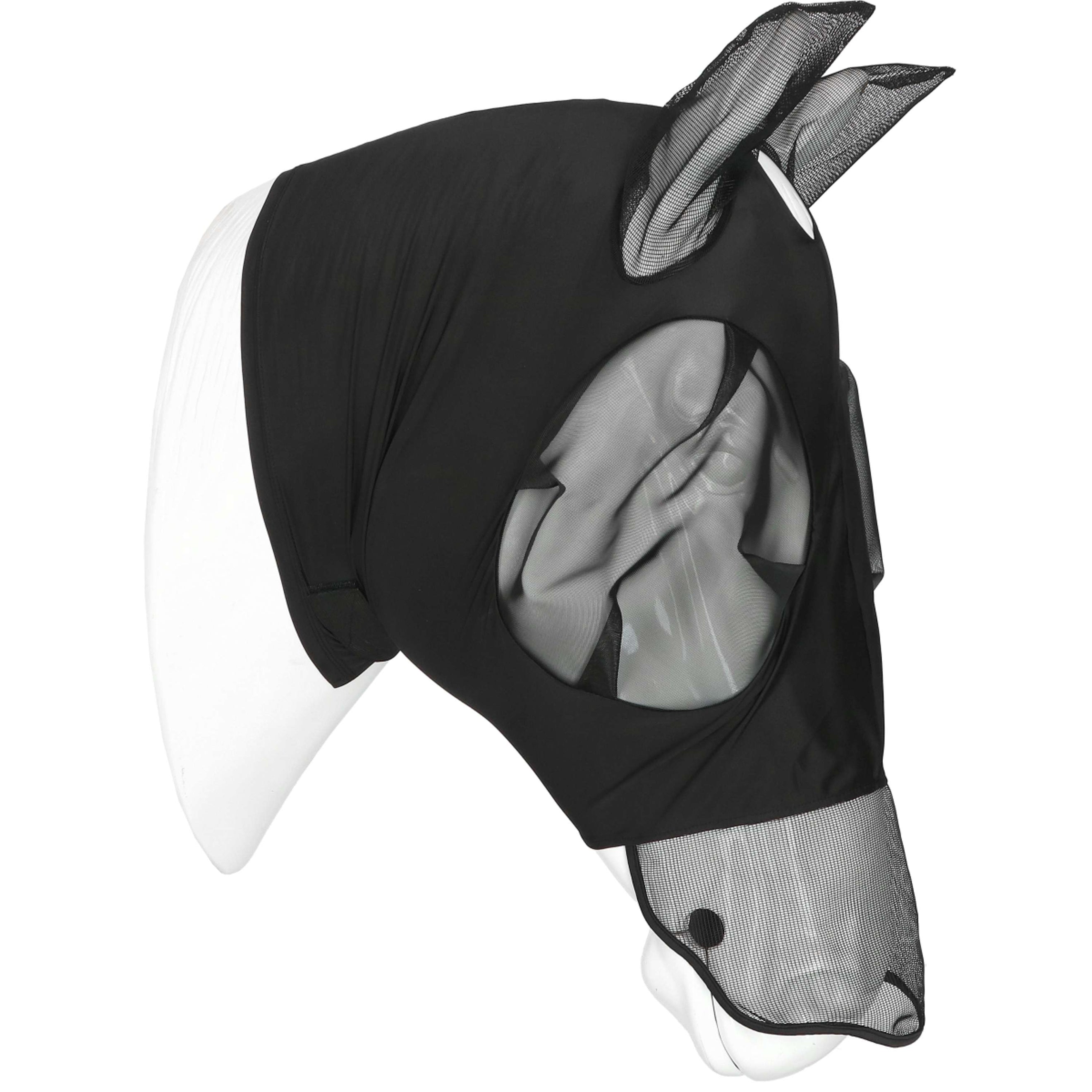 EQUITHÈME Vliegenmasker Hood met UV-Bescherming Zwart