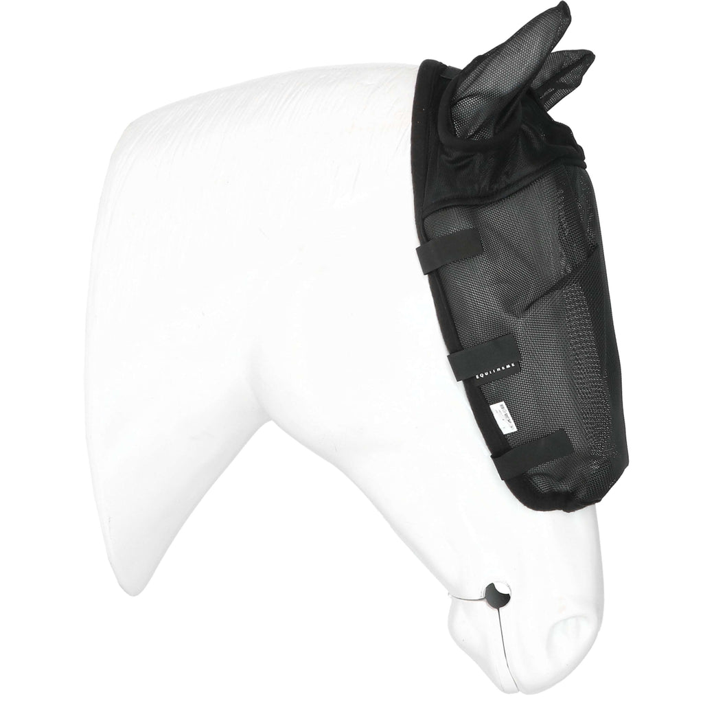 EQUITHÈME Vliegenmasker Halster met UV-Bescherming Zwart
