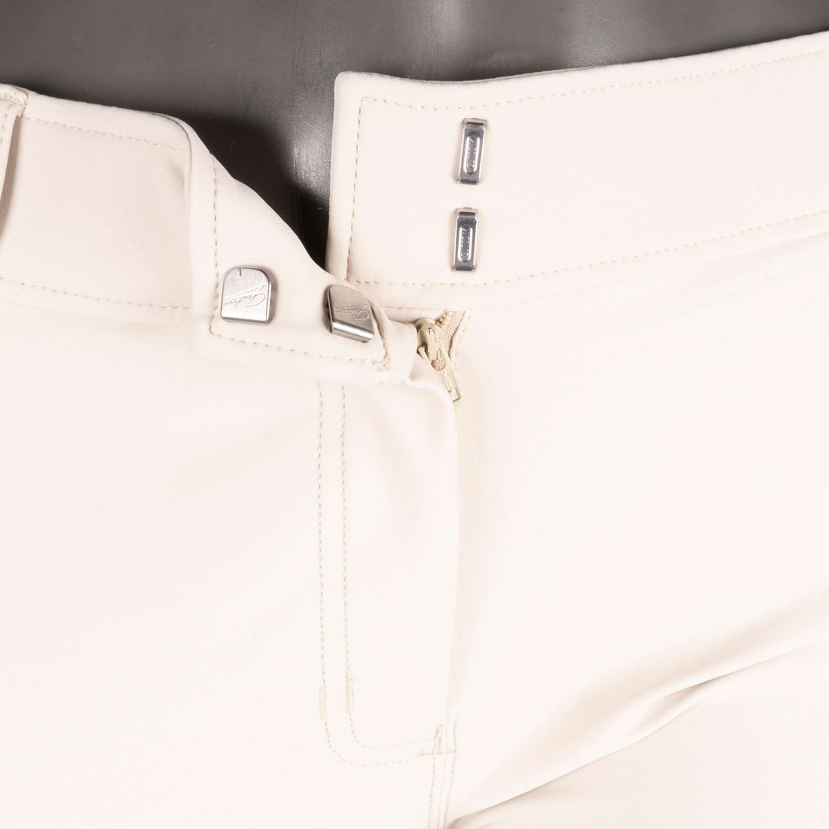 Montar Rijbroek MoZuna Gun Metal Crystals Kniegrip Warm Light Grey