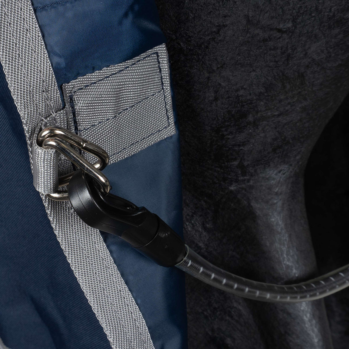 Amigo Turnout Rug FieldSafe Plus 1200D 50g Navy/Titanium Grey/Silver