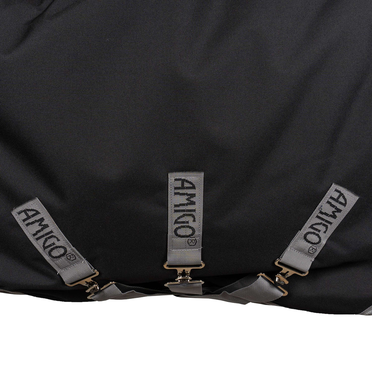 Amigo Turnout Rug Integrated 1200D 250g Black/Titanium Grey/Silver