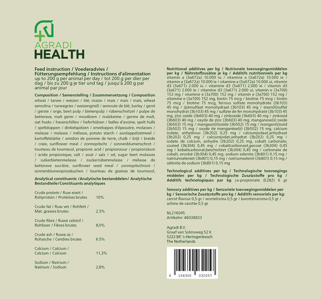 Agradi Health Beloningsbrok Wortel