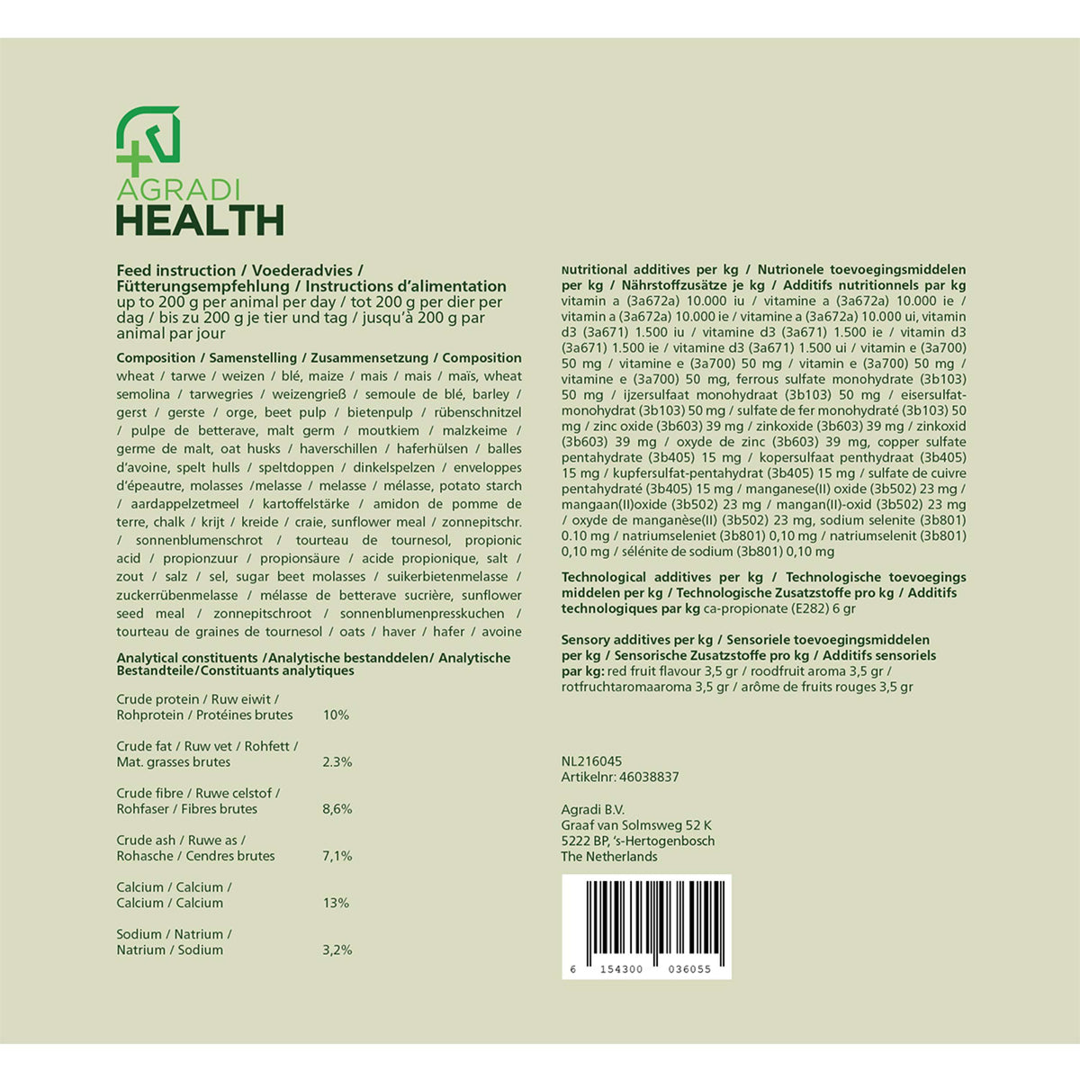 Agradi Health Beloningsbrok Fruit