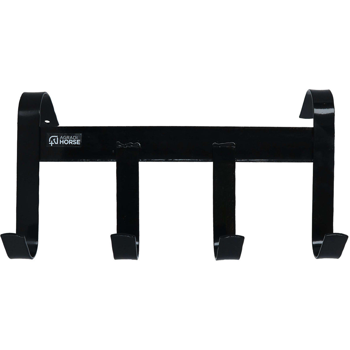 Agradi Horse Hoofdstelhanger met 4 Haken Zwart