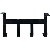 Agradi Horse Hoofdstelhanger met 4 Haken Zwart