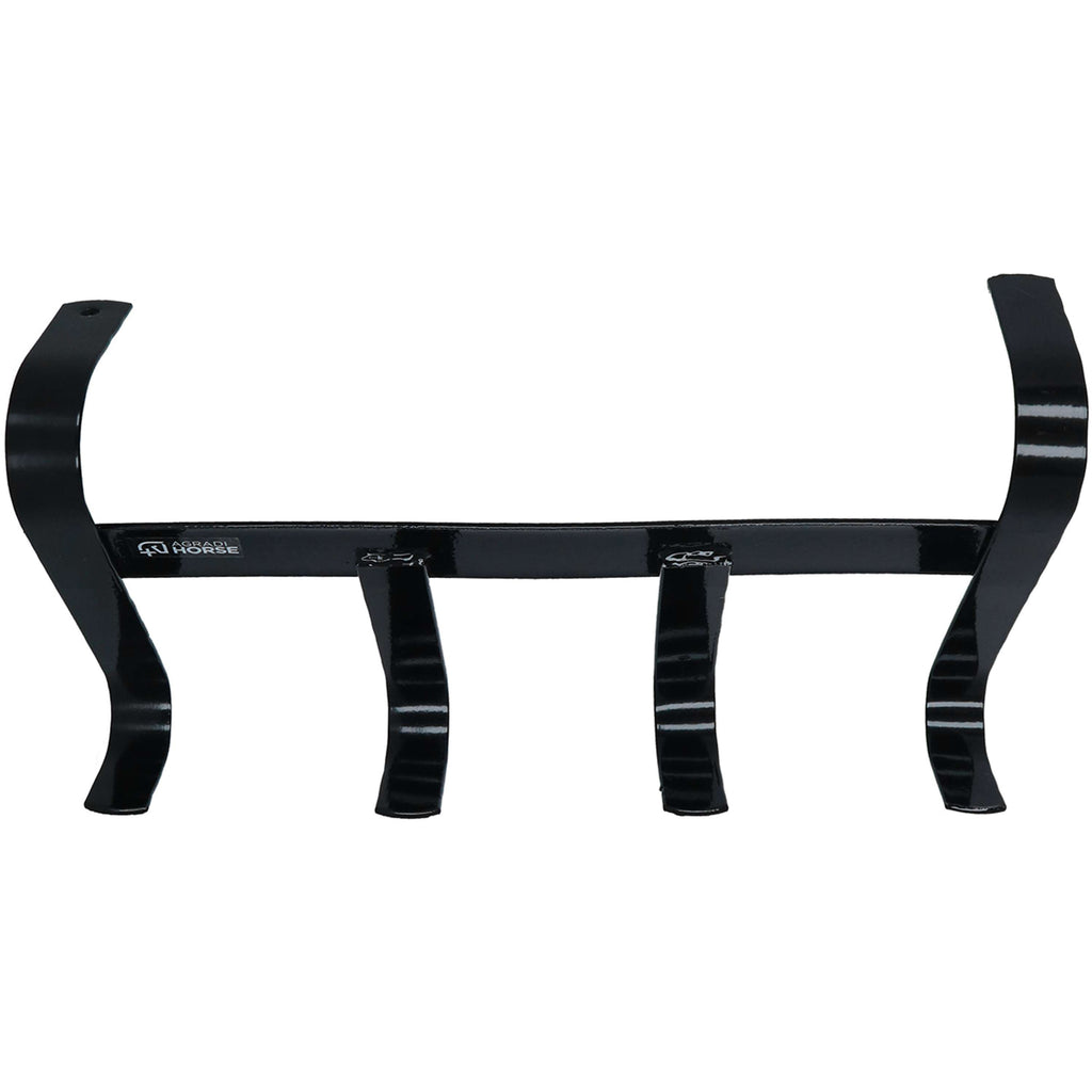 Agradi Horse Hoofdstelhanger met 4 Haken Zwart