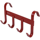 Agradi Horse Hoofdstelhanger met 4 Haken Rood