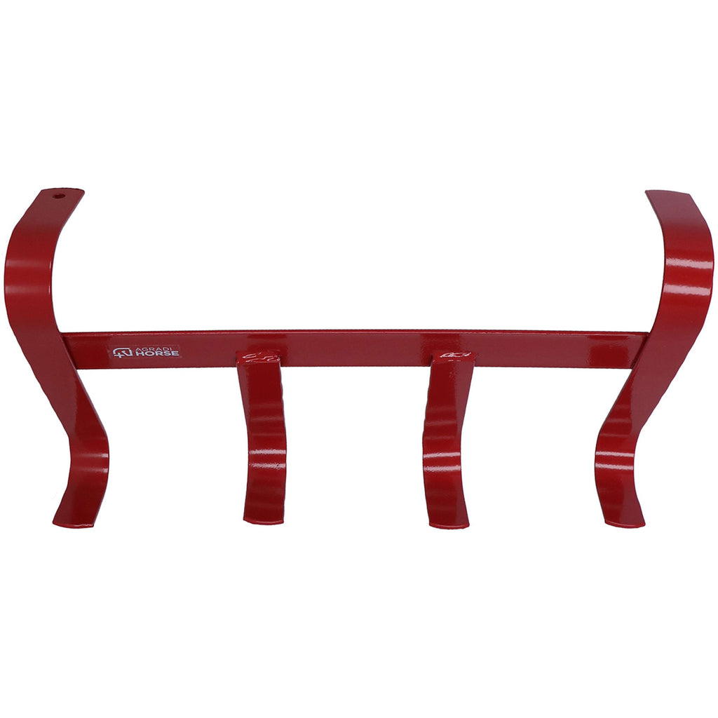 Agradi Horse Hoofdstelhanger met 4 Haken Rood