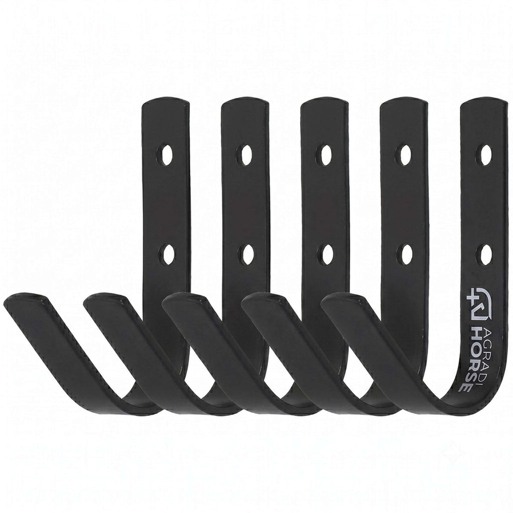 Agradi Horse Stalhaken 5 Stuks Zwart