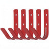 Agradi Horse Stalhaken 5 Stuks Rood
