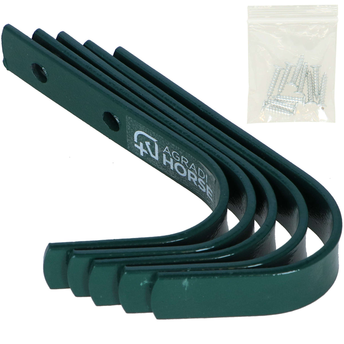 Agradi Horse Stalhaken 5 Stuks Groen