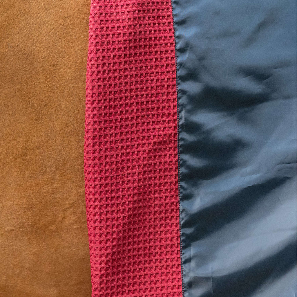 Velder Horsewear Premium Waffle Cooler Rug Mulberry Red