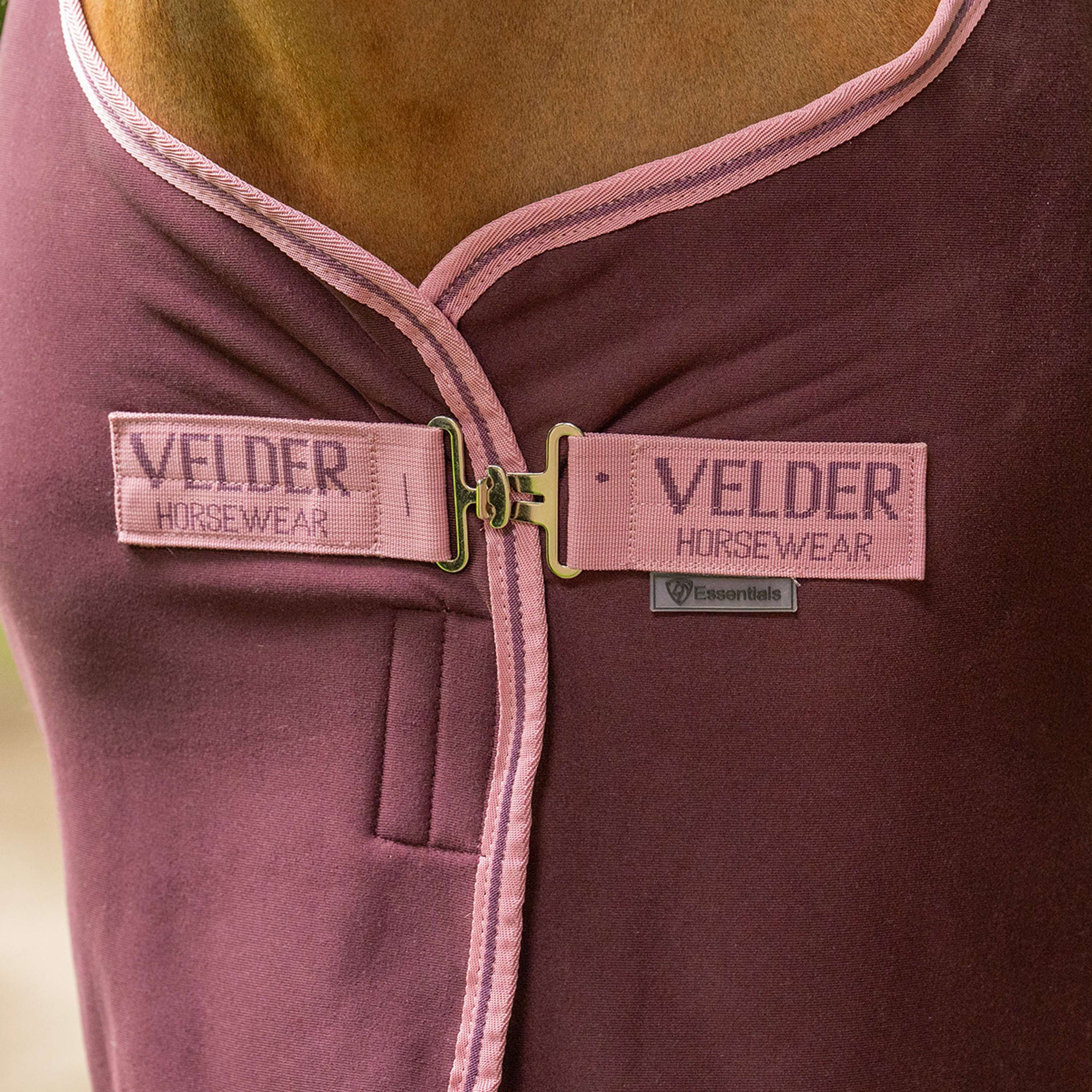 Velder Horsewear Essentials Cooler Rug Plum Brown Velder Horsewear Essentials Cooler Rug Plum Brown