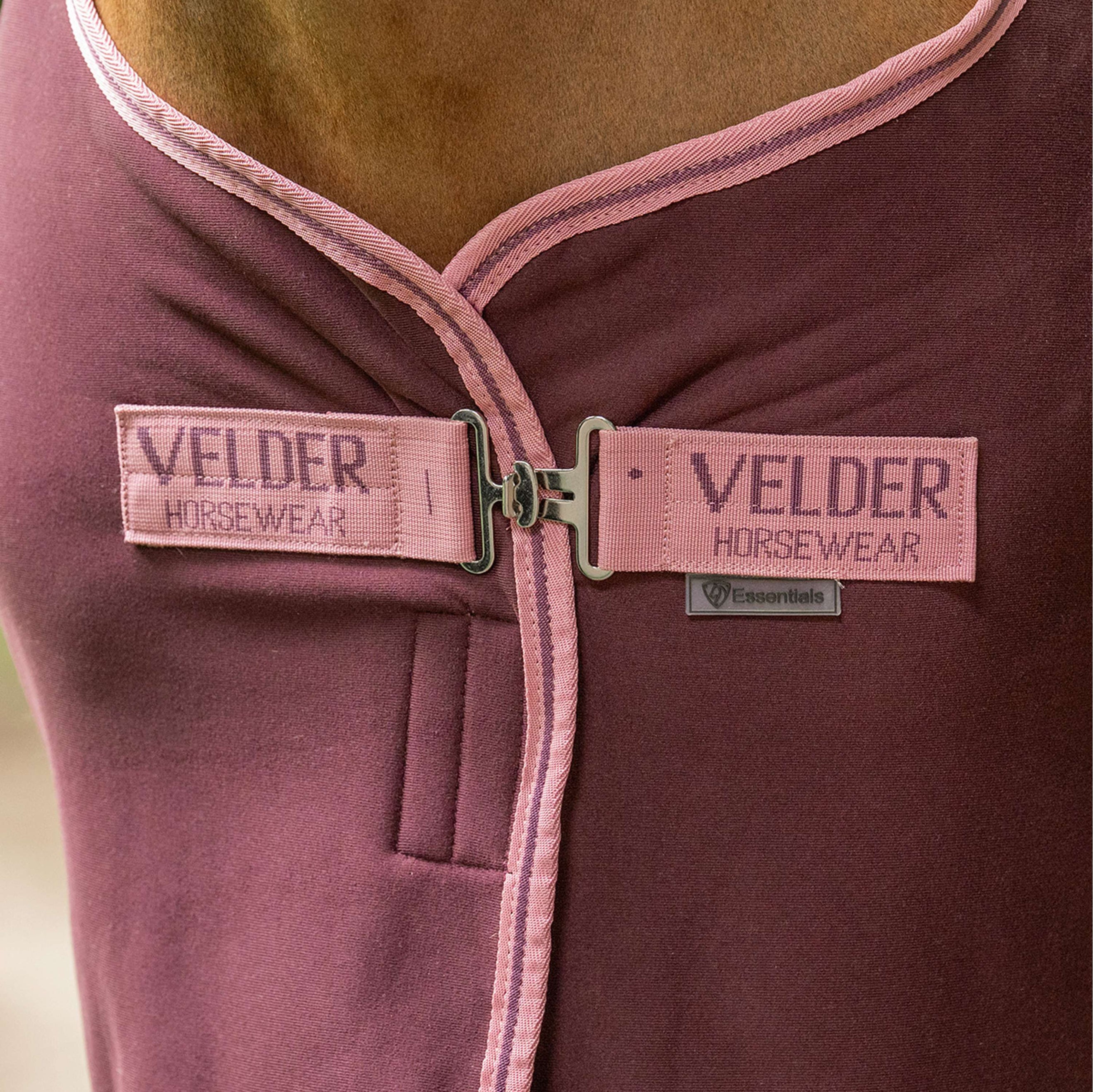 Velder Horsewear Essentials Cooler Rug Plum Brown Velder Horsewear Essentials Cooler Rug Plum Brown