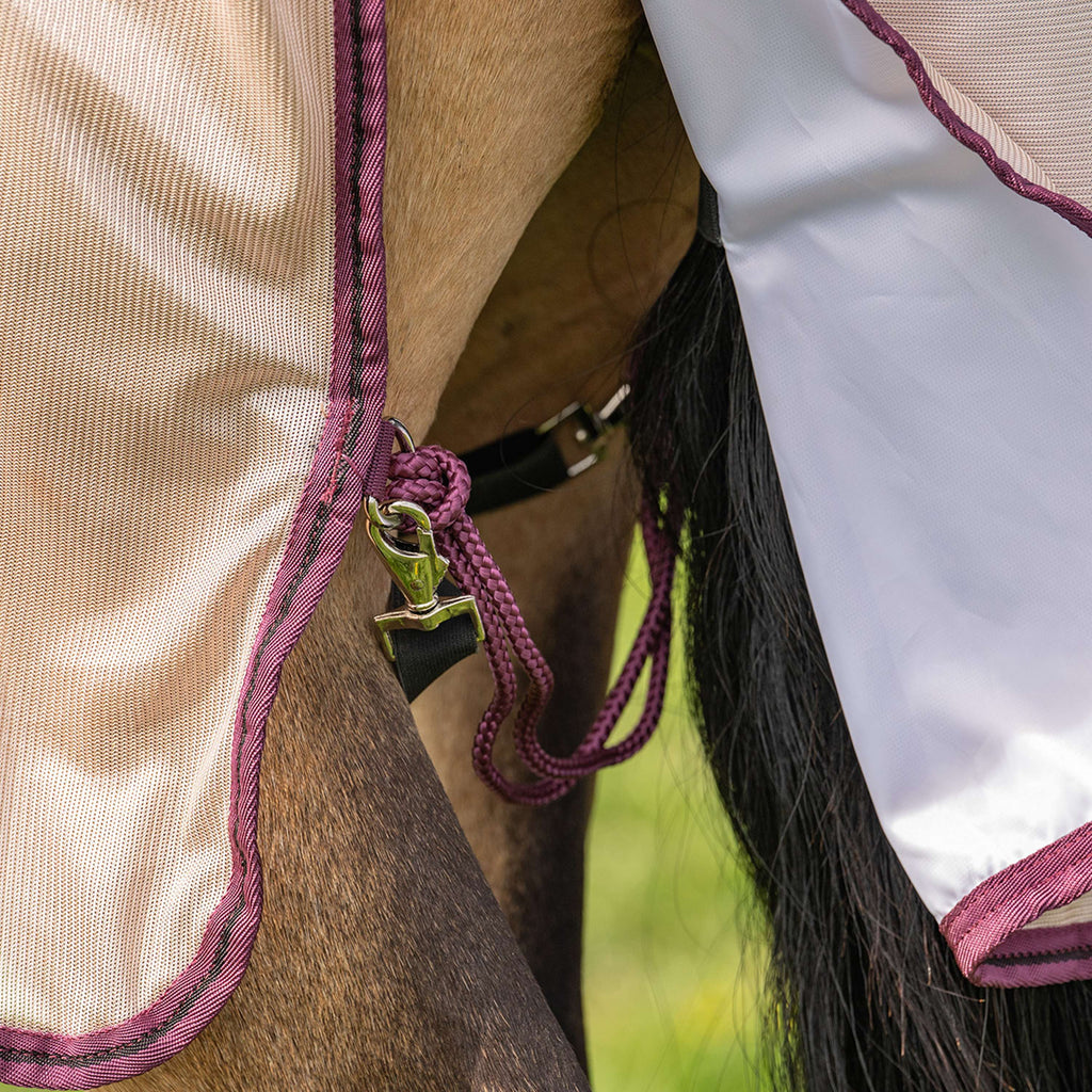 Velder Horsewear Essentials Vliegendeken Mesh met Hals Earth Grey