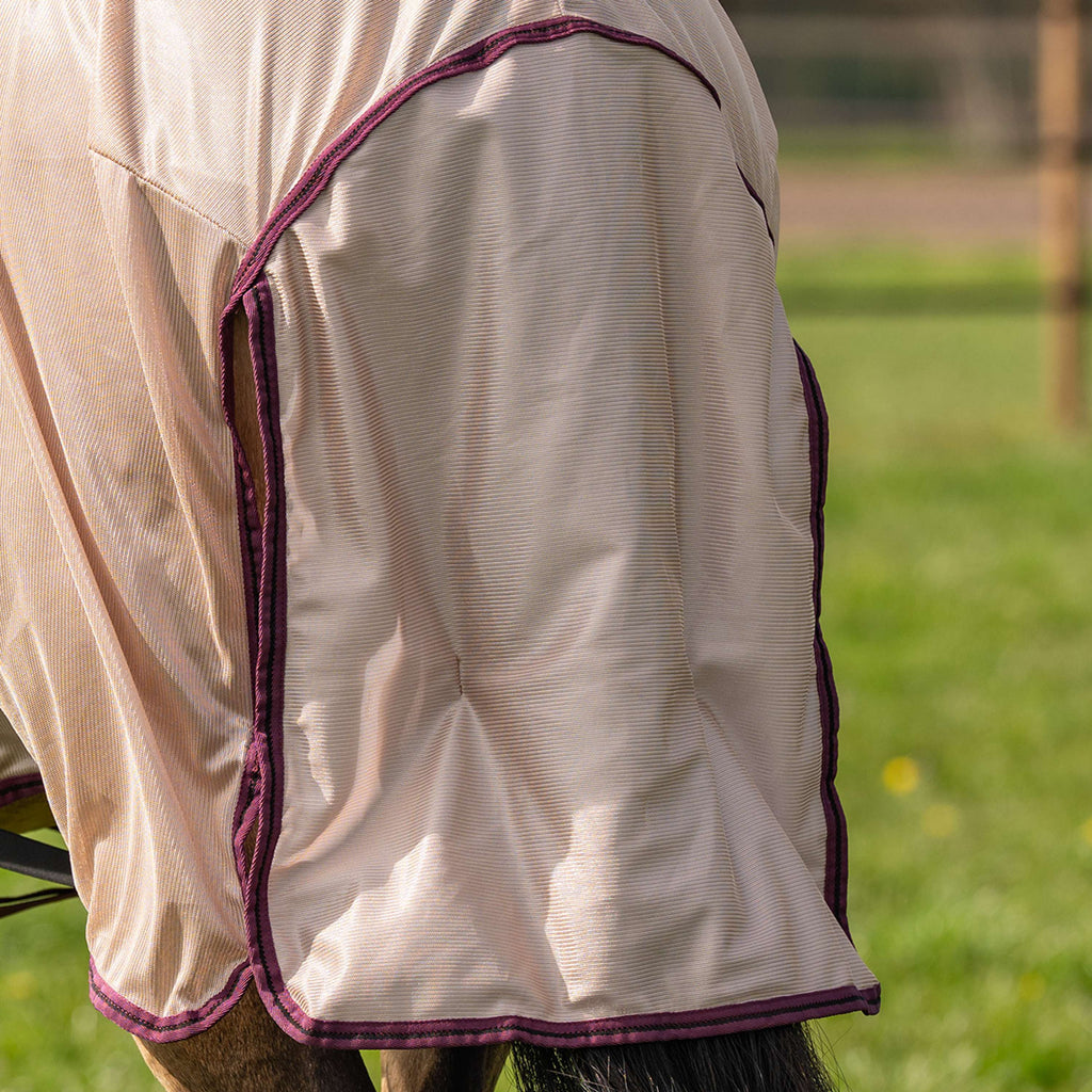 Velder Horsewear Essentials Vliegendeken Mesh met Hals Earth Grey