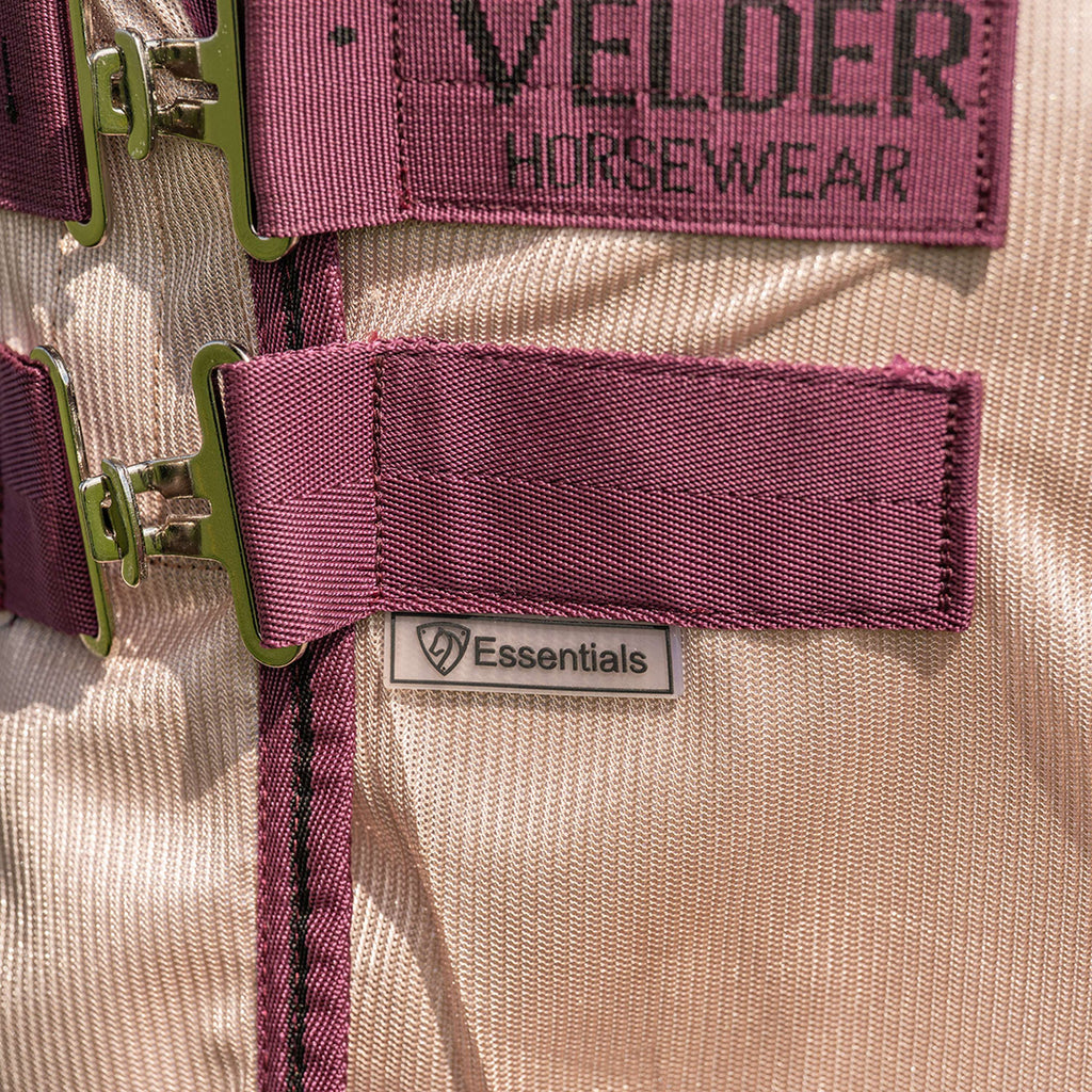 Velder Horsewear Essentials Vliegendeken Mesh met Hals Earth Grey