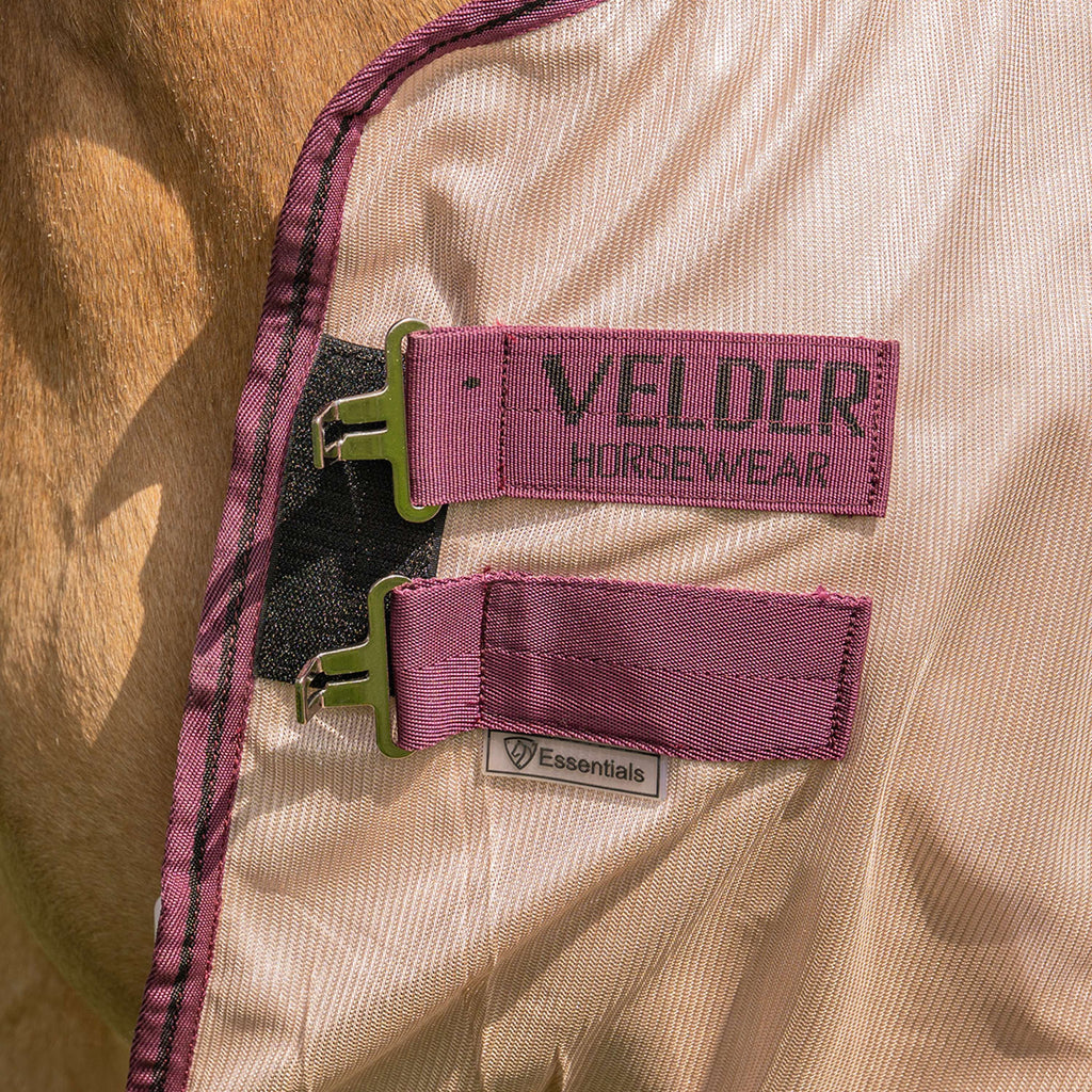 Velder Horsewear Essentials Vliegendeken Mesh met Hals Earth Grey