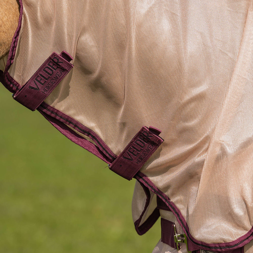 Velder Horsewear Essentials Vliegendeken Mesh met Hals Earth Grey
