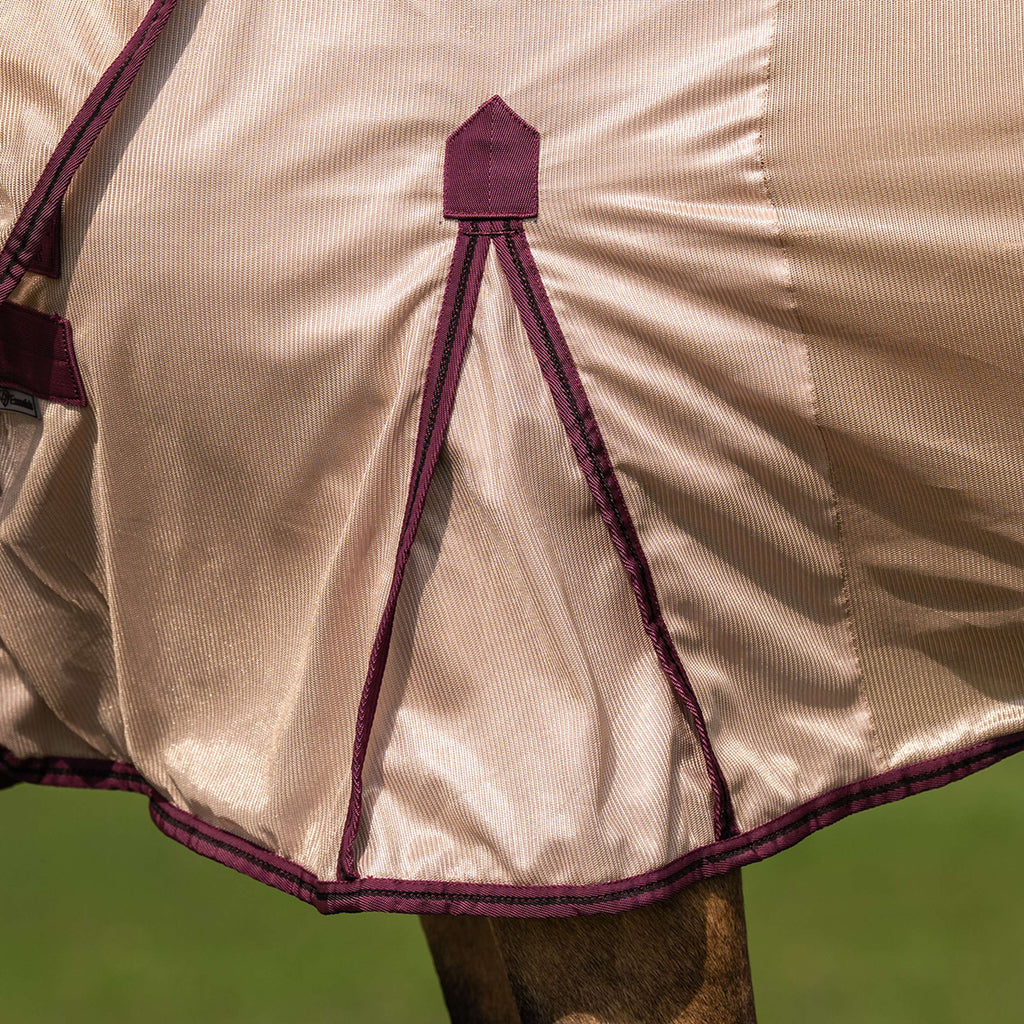 Velder Horsewear Essentials Vliegendeken Mesh met Hals Earth Grey