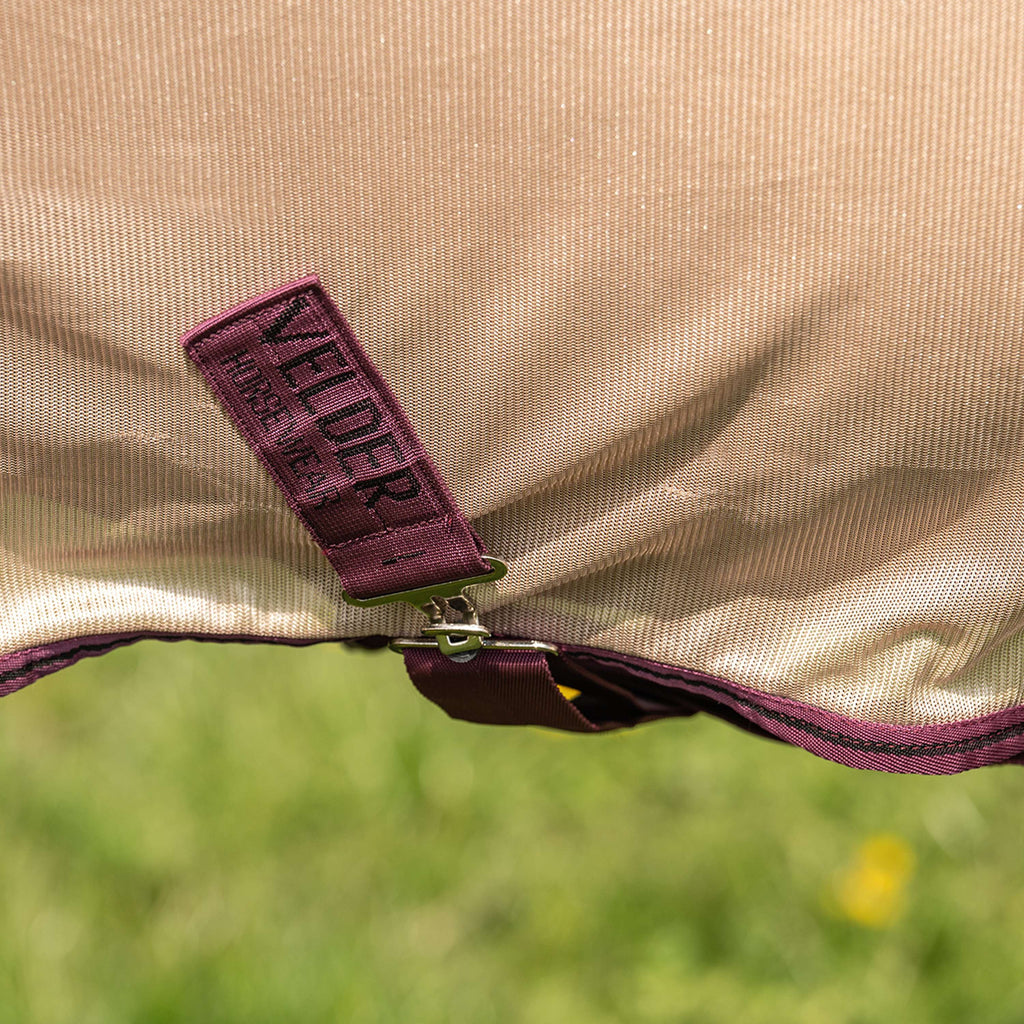 Velder Horsewear Essentials Vliegendeken Mesh met Hals Earth Grey
