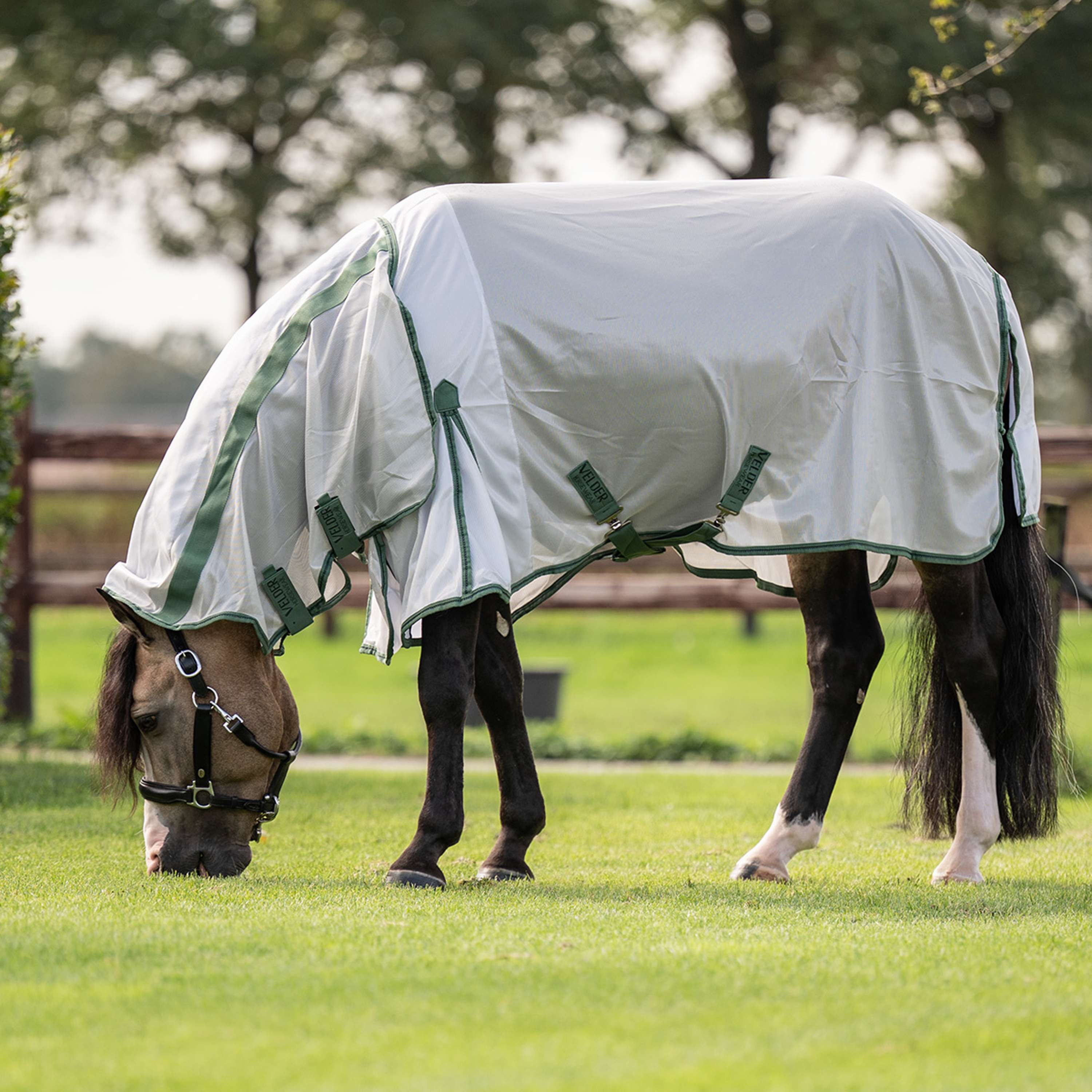 Velder Horsewear Essentials Pony Vliegendeken Mesh met Hals Zilver