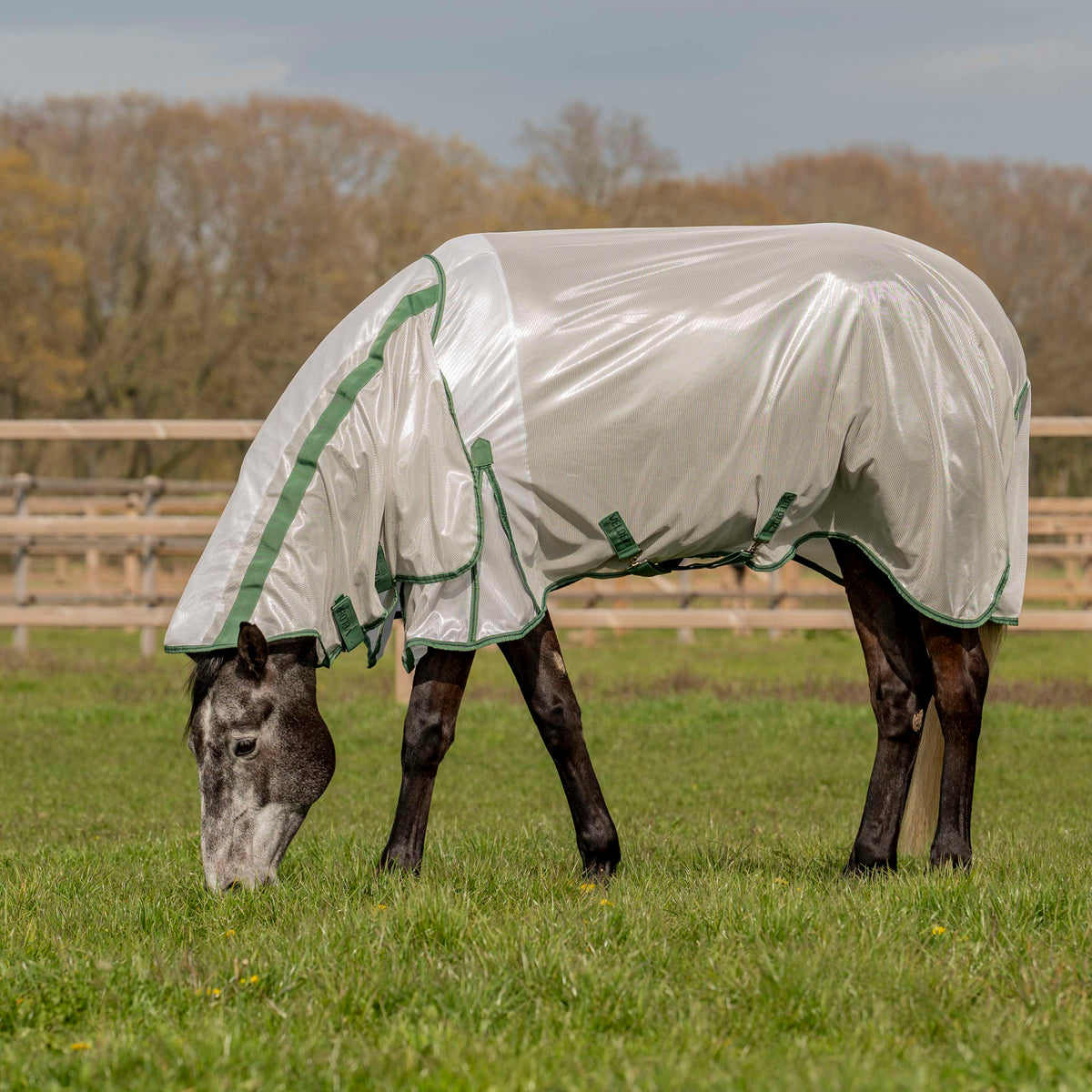 Velder Horsewear Vliegendeken Mesh met Hals Zilver