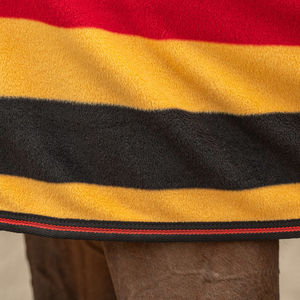 Velder Horsewear Premium Deluxe Fleece Cooler Rug Zwart/Geel