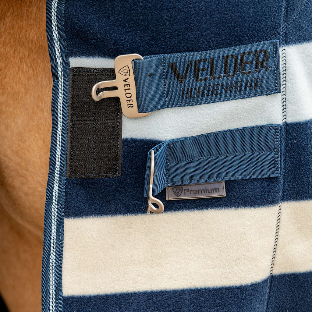 Velder Horsewear Premium Deluxe Fleece Cooler Rug Navy