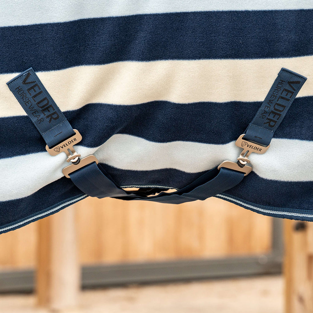 Velder Horsewear Premium Deluxe Fleece Cooler Rug Navy